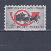 [1136] Италия 1960. Лошади на почтовых марках. Одиночный выпуск. MNH