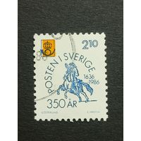 Швеция 1986. 350-летие почты. Полная серия