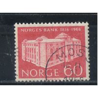 Норвегия 1966 150 летие Национального банка Норвегии Здание банка в Осло #544