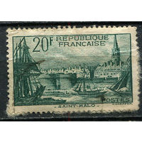 Франция - 1938/1939 - Порт Сен-Мало 20F - [Mi.415] - 1 марка. Гашеная.  (Лот 42EM)-T7P7