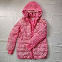 Розовая болоньевая куртка
