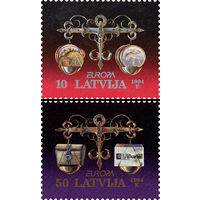 EUROPA. Весы Латвия 1994 год серия из 2-х марок