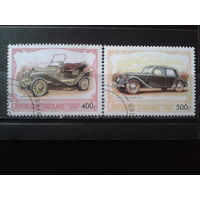 Того 1999 Автомобили, концевые марки Михель-3,3 евро гаш
