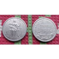 Французская Полинезия 1 франк 1999, UNC