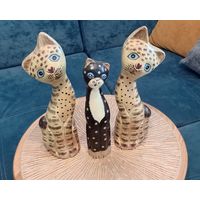 Статуэтки кошек из дерева ручной работы (Египет)