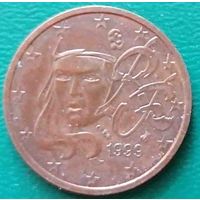 Франция 2 евроцента 1999 г.