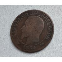Франция 5 сантимов, 1854 "B" - Руан 8-7-14
