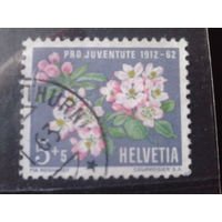 Швейцария 1962 Цветы