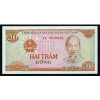 Вьетнам, 200 донг 1987 год. UNC