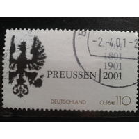 Германия 2001 Герб Михель-1,0 евро гаш