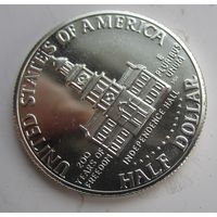 США 1\2 пол доллара 1976 S, 200 лет.независимости,  серебро  .20-182