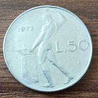 50 лир Италия 1973 г.