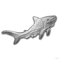 2 доллара 2020, Соломоновы острова. "Тигровая акула". Капсула, буклет-сертификат, номер на аверсе