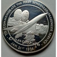 Медаль серебро .925 пробы 1976 года