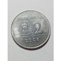 Индия 2 рупии 2006 года . Ромб  . Юбилейная