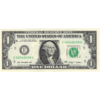 США, 1 $, 2009 г., "Е", Вирджиния, UNC