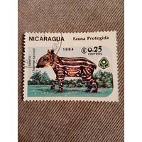 Никарагуа 1984. Фауна. Danto. Tapirus bairdil