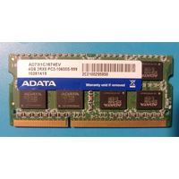 Оперативная память ADATA DDR3 SO-DIMM (AD73I1C1674EV) 4Gb