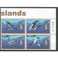 Фауна. Дельфины. Острова Кука. 2007. 4 марки (полная серия). Michel N 1599-1602 (40,0 е).