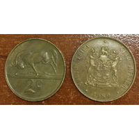 ЮАР (Южная Африка), 2 цента 1989