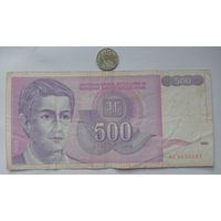Werty71 Югославия 500 динар 1992 банкнота