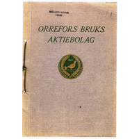 Каталог стеклозавода Orrefors, Швеция, 1921 г, 42 стр