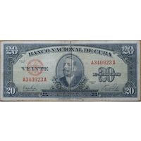 Куба 20 песо 1949 года