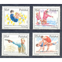 Польша 1987 Спорт, 4 марки серия
