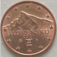 1 евроцент 2021 Словакия. Возможен рбмен