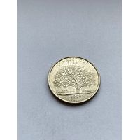 25 центов 1999 г. Коннектикут, США