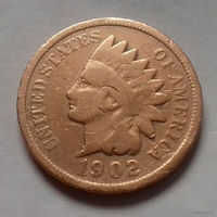 1 цент, США 1902 г., чукча в перьях-2