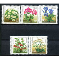 Германия - 1991г. - Растения, цветы - полная серия, MNH [Mi 1505-1509] - 5 марок