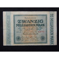 Германия 20 миллиардов марок 1923г.