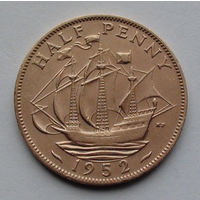 Великобритания пол пенни. 1952
