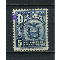 Панама - 1924 - Герб 5С - (есть тонкое место) - [Mi.121] - 1 марка. Гашеная.  (Лот 60FA)-T25P8