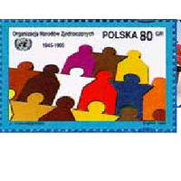 Польша 1995 50-й годовщины Организации Объединенных Наций ООН **