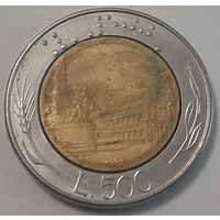 Италия 500 лир, 1982 (4-3-1)