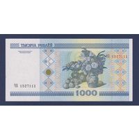 Беларусь, 1000 рублей 2000 г., серия ЧБ (сн-вв), UNC