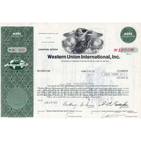 Western Union International, Inc. США (зеленая)