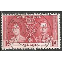 Нигерия. Король Георг VI и королева Елизавета. 1937г. Mi#43.