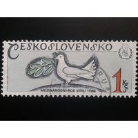 Чехословакия 1986 белый голубь