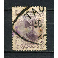 Персия (Иран) - 1903/1904 - Мозафереддин-шах Каджар 1Kr - (есть тонкое место) - [Mi.191] - 1 марка. Гашеная.  (LOT U44)