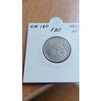 Италия 100 лир 1995 ФАО холдер