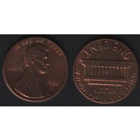 США km201b 1 цент 1984 год (D) (0(st(0 ТОРГ