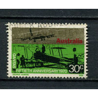 Австралия - 1970 - Авиация 30С - [Mi.456] - 1 марка. Гашеная.  (Лот 6BD)
