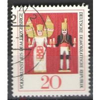 Марка ГДР 1967. Народное искусство. 1 марка
