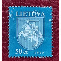 Литва, 1м герб погоня 50ст 1997