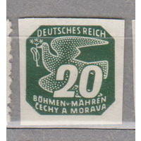 Германия Рейх  Протекторат Богемия и Моравия    Знаки оплаты за газеты 1943 год