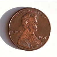 США 1 цент 1997 г. D