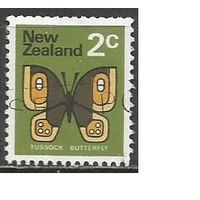 Новая Зеландия. Бабочка бархатница. 1970г. Mi#519.